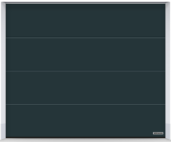Sekční garážová vrata HÖRMANN RENOMATIC PLANAR - Antracitová šedá CH 7016, drážka L