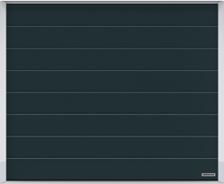 Sekční garážová vrata HÖRMANN RENOMATIC Woodgrain - Antracitová šedá RAL 7016, drážka M