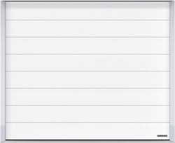 Sekční garážová vrata HÖRMANN RENOMATIC Woodgrain - Dopravní bílá RAL 9016, drážka M